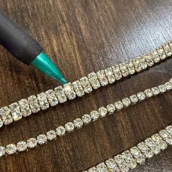 Silver Rhinestone Hip connectors - Picture 2 of 2